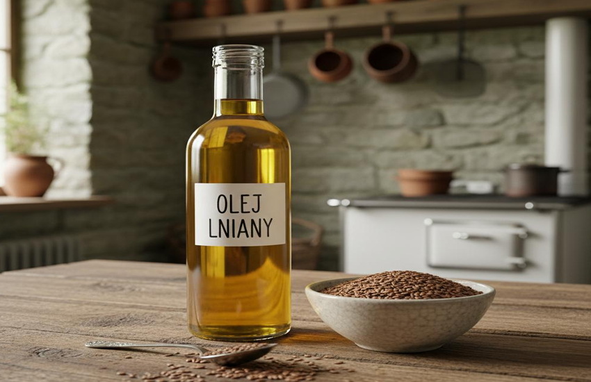 Olej lniany naturalnie tłoczony