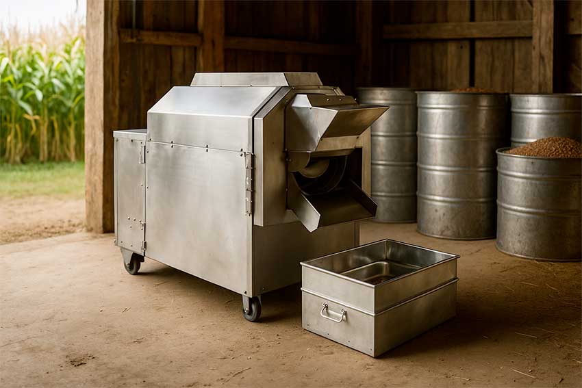 Prażalnik do ziaren w gospodarstwie rolnym