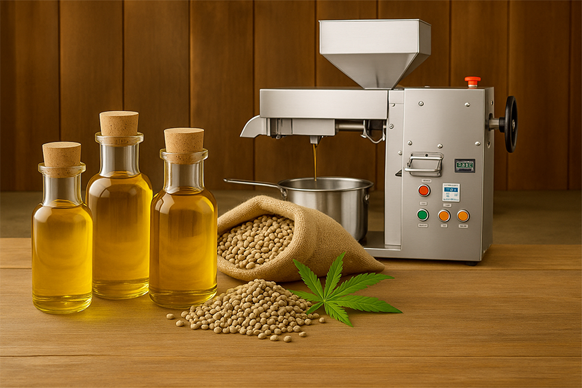 Prasa do tłoczenia oleju konopnego